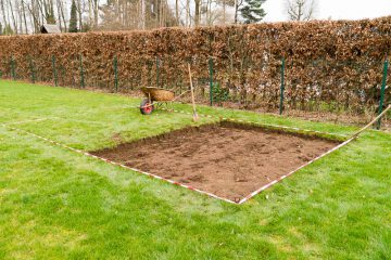 Stap 1 naar een geweldig tuinhuis: fundering uitgraven