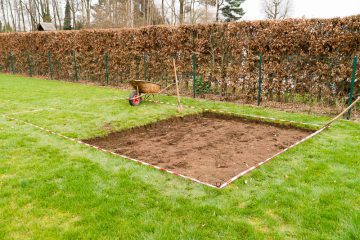 Stap 1 naar een geweldig tuinhuis: fundering uitgraven